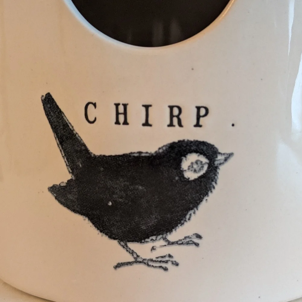 2018 RAE DUNN Ceramic Chirp Birdhouse